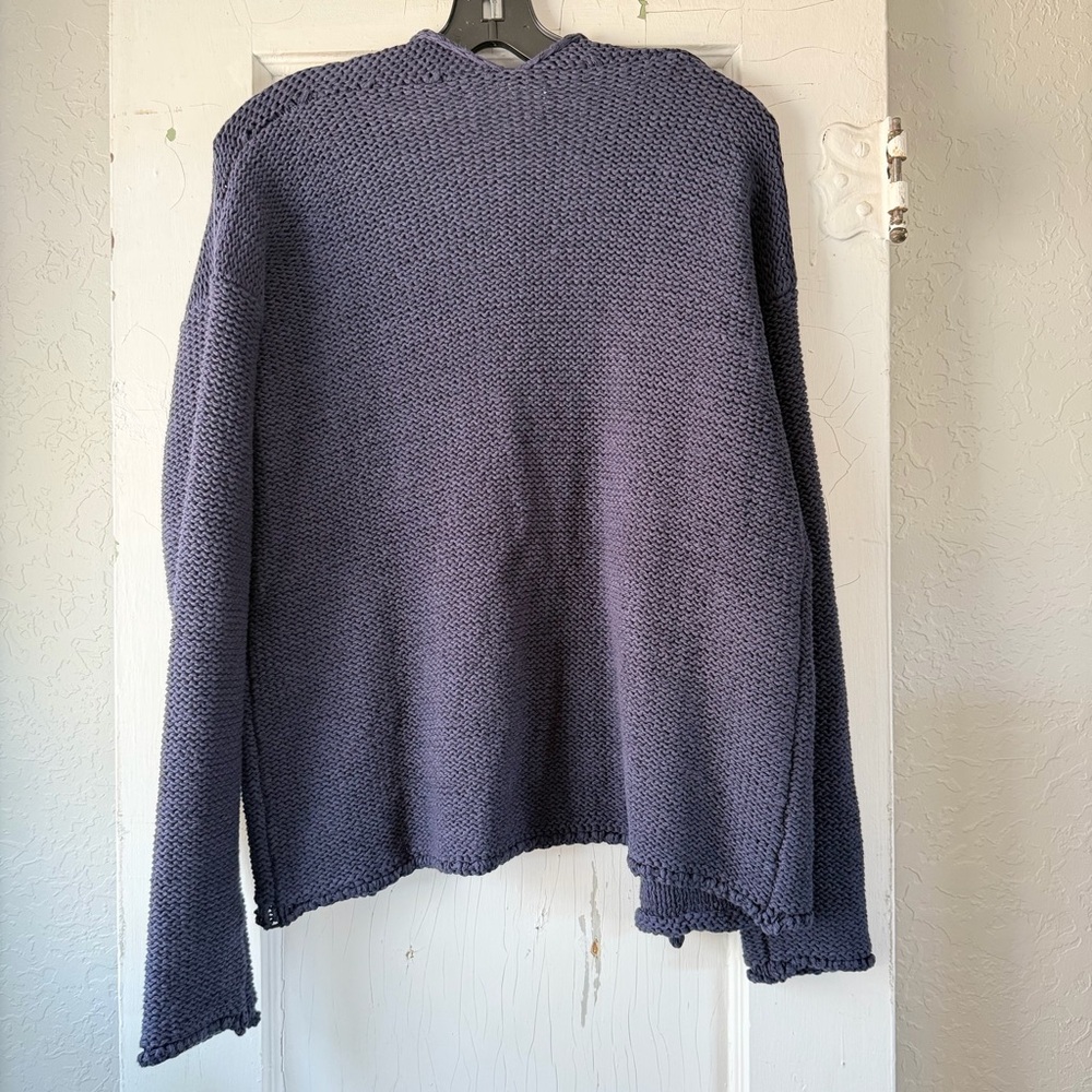 Velvet by Graham & Spencer Open Front Knit Cardigan – Navy Blue – Size M - Picture 3 of 8